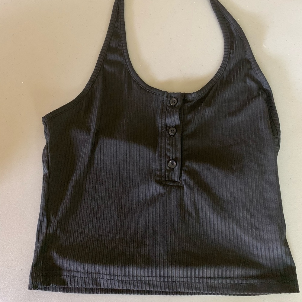 Black crop top